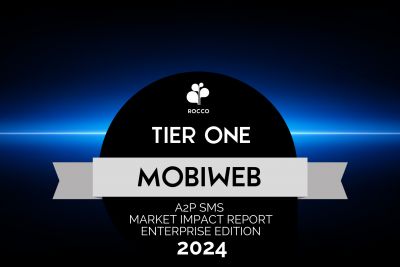 MobiWeb Receives Tier-One Ranking for A2P SMS Messaging in ROCCO's Enterprise A2P SMS Market Impact Report 2024